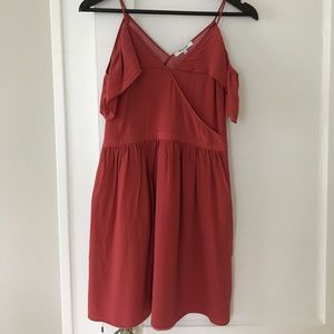 Size 6 Coral Madewell Open Shoulder Dress